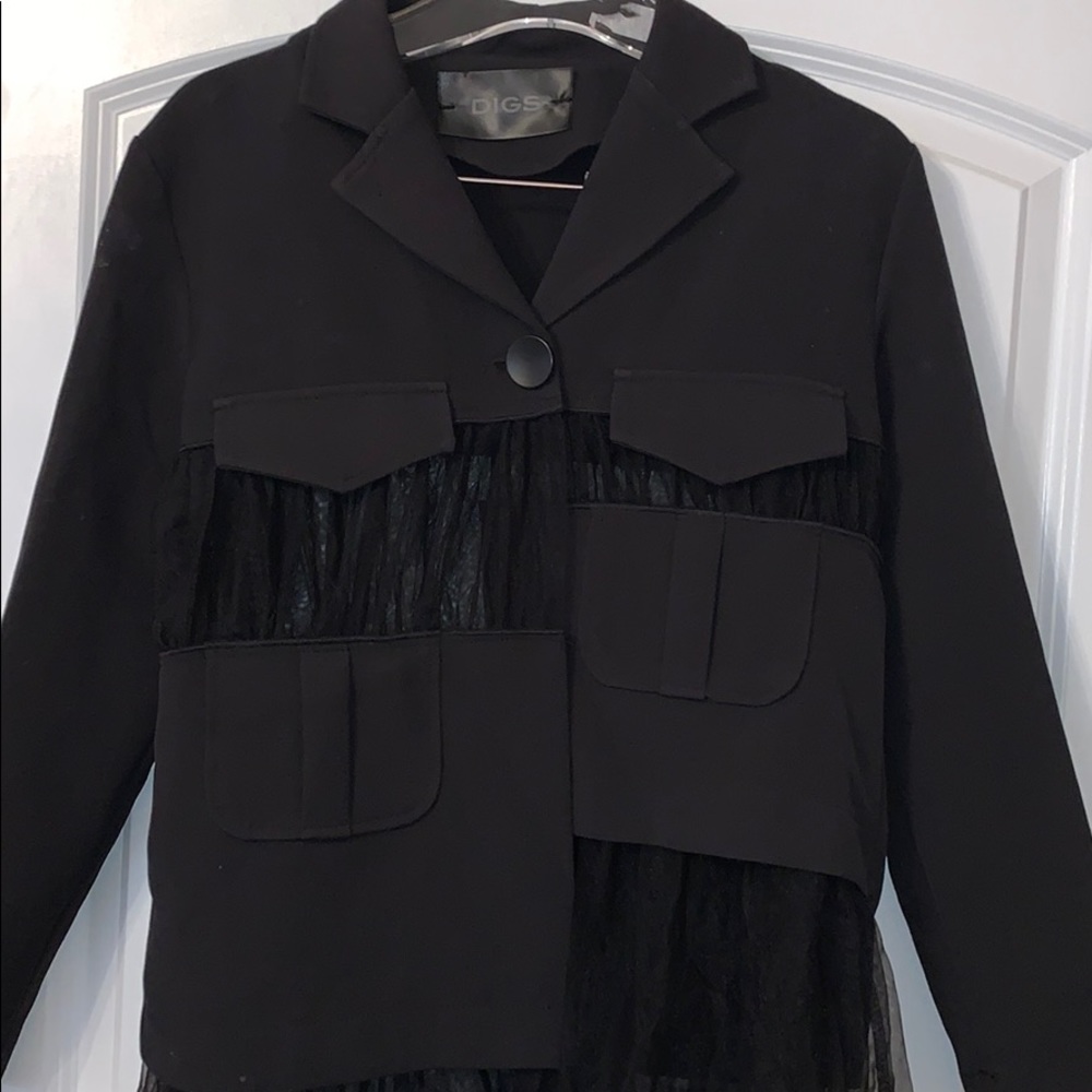 New Digs asymmetrical jacket